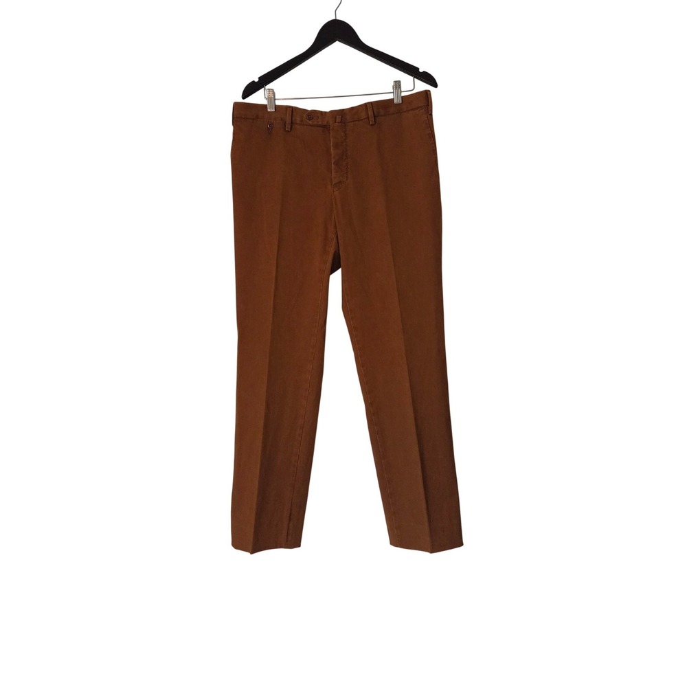 PT01 Torino Passion Chino Men's 34 Slim Fit Stretch Pants Rust Brown Size 34x31